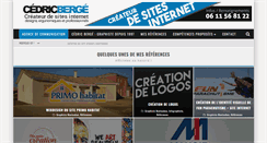 Desktop Screenshot of cedricberge.fr